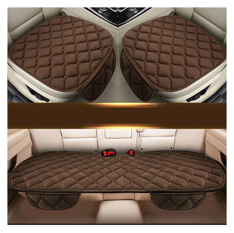 Autositzschoner Auto Sitzbezug Vorne Hinten Sitzkissen Schutz Pad Für Citron Für C3 Für XR Für F1 Für X45 Autositzbezüge(Coffee 1set) von WPHLYZ