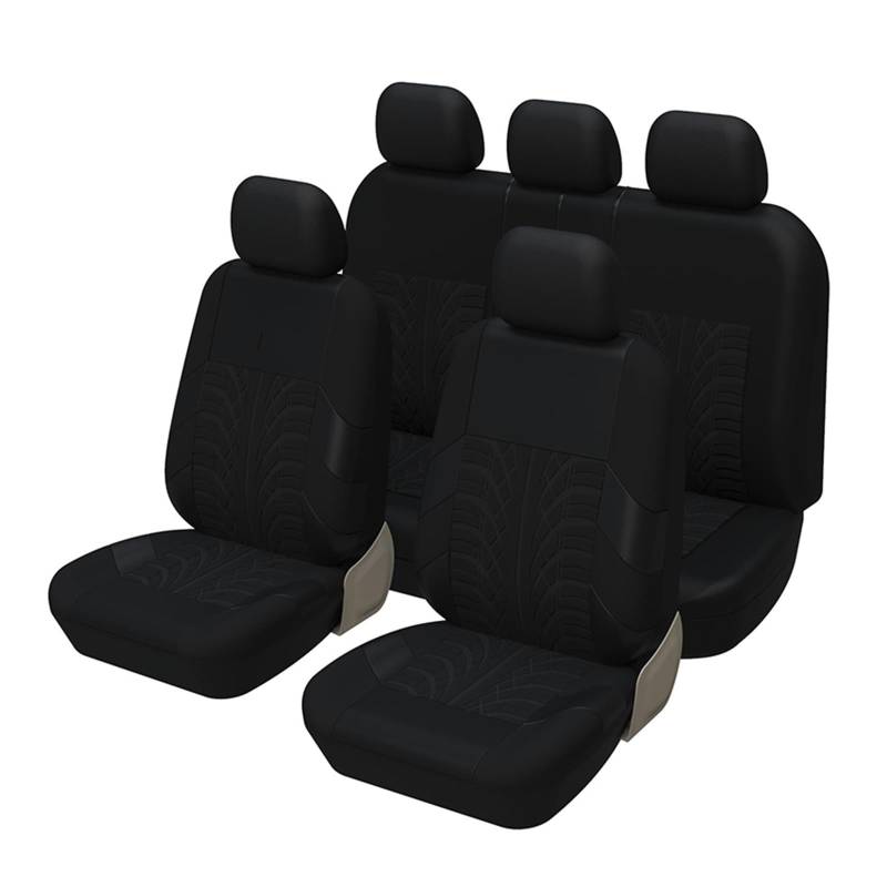 Autositzschoner Autositzbezüge Komplettes Set Mit Geteilten Sitzbank-Autositzschonern Für Kenworth Für T800 Autositzbezüge(Black) von WPHLYZ