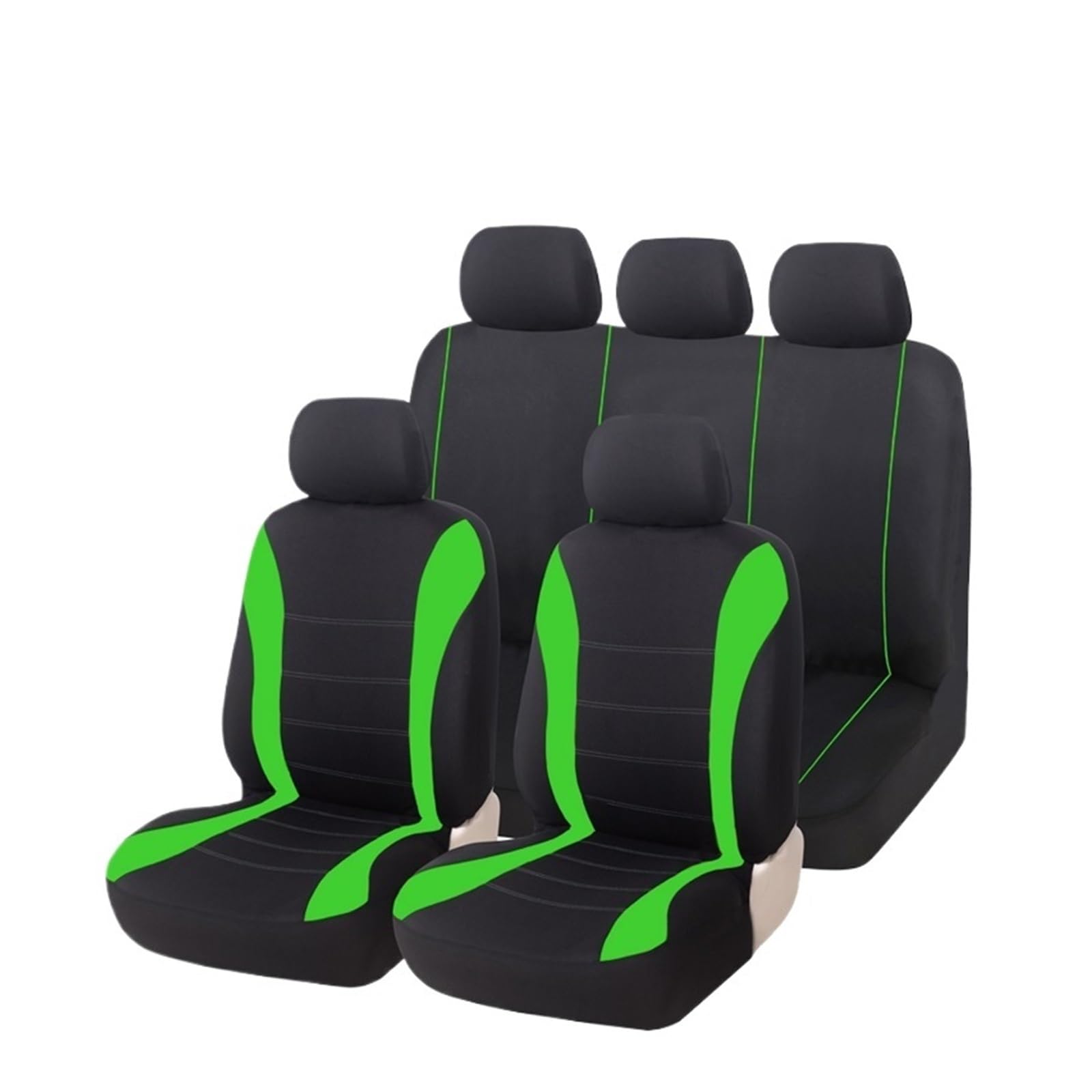 Autositzschoner Autositzbezüge Mit Seitenairbag Kompatibel 5-Sitzer Universal Für Mazda Für Levante Autositzbezüge(Green Full Set) von WPHLYZ