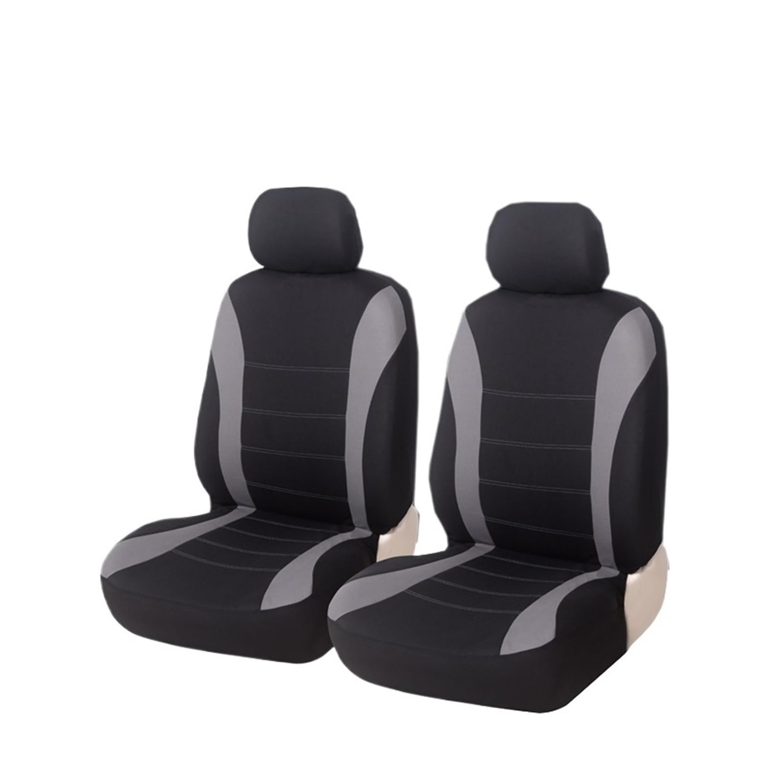 Autositzschoner Autositzbezüge Mit Seitenairbag Kompatibel 5-Sitzer Universal Für Suzuki Für Escudo Autositzbezüge(Gray 2 Pieces) von WPHLYZ