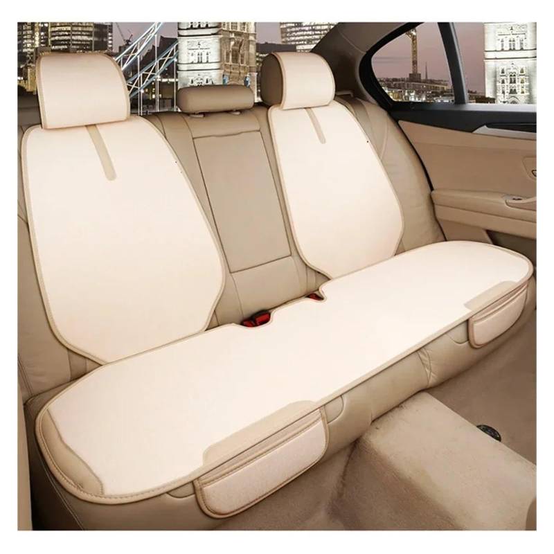 Autositzschoner Autositzbezug Für Geely Für Geometrie C Für Atlas Für Coolray Für Emgrand Für EC7 Für Tugella Alle Automodelle Autositzbezüge(Back -Beige) von WPHLYZ