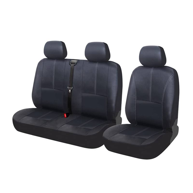 Autositzschoner Autositzbezug Polyester Sitzbezug Universal 1 + 2 Autositzbezug Für Peugeot Für Partner Autositzbezüge(A) von WPHLYZ