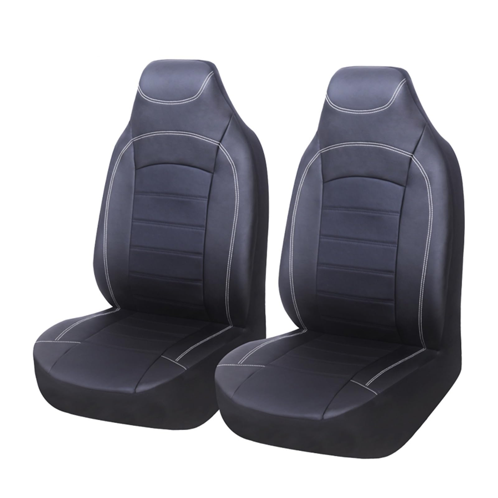 Autositzschoner Autositzbezug Sitzbezug Universal Autositzbezüge Vorne Mit Kopfstützenhalter Für Volvo Für Xc90 Autositzbezüge(Gray-2PCS) von WPHLYZ