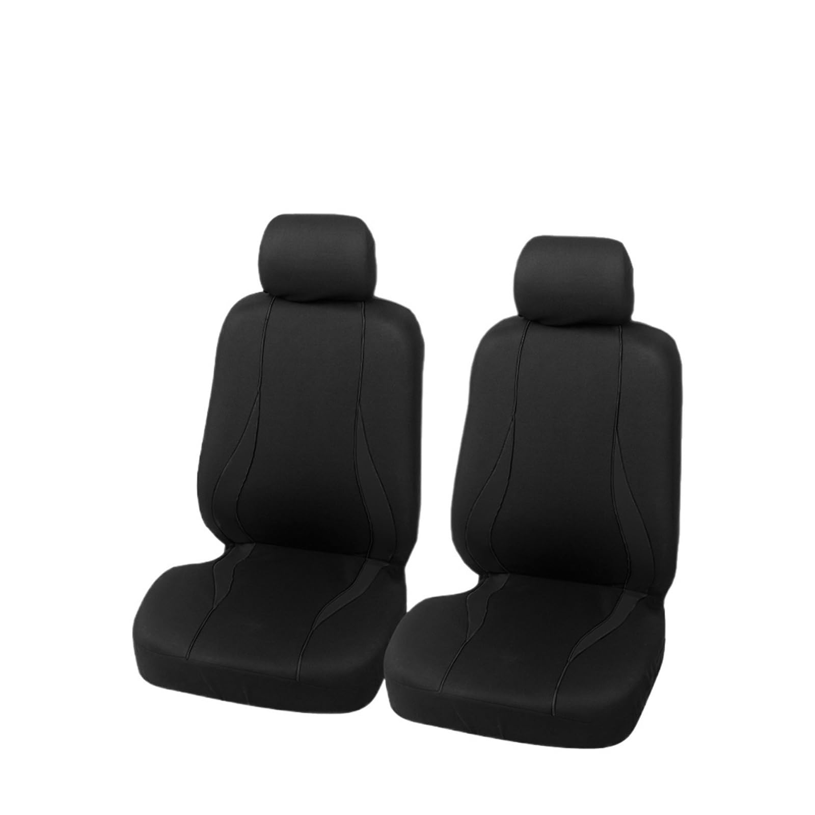 Autositzschoner Autositzbezug Universal Für Chevrolet Für Onix Universelles Innenzubehör Für 1/2/5/7 Sitze Autos Autositzbezüge(2 Seats-Black) von WPHLYZ