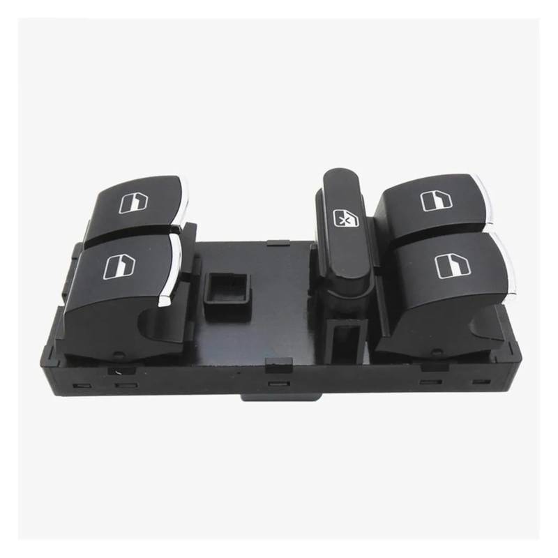 Fensterheberschalter Für VW Für Jetta Für Tiguan Für Golf Für GTI Für MK5 Für MK6 Für Passat Für B6 5ND959857 Power Fenster Master Switch Control Taste Auto Fensterheber Schalter(Chrome) von WPHLYZ