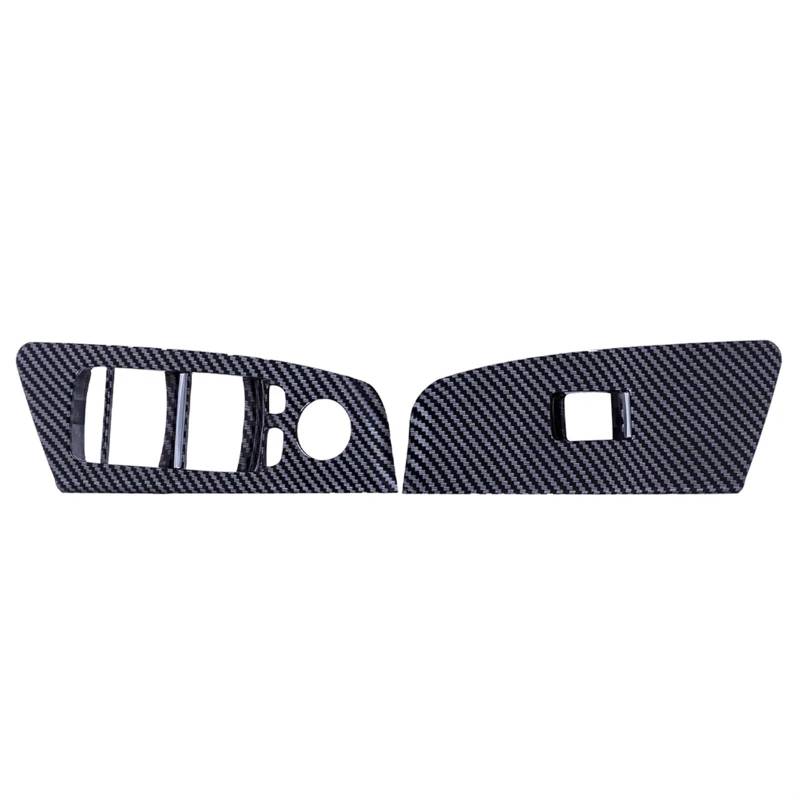 Navigation Panel Trim 2 Stücke Carbon Fiber Auto Innenausstattung Frontfenster Schalter Schloss Abdeckung Trim Für G30 Für G31 Für G38 2018 2019 2020 2021 Dekoration Mittelkonsole(LHD) von WPHLYZ