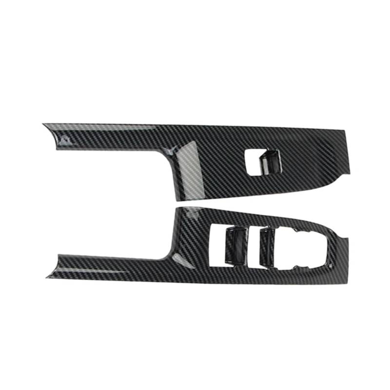 Navigation Panel Trim Carbon Fiber Auto Fensterheber Schalter Panel Abdeckung Trim Für Chevrolet Für Silverado 1500 2500 3500 2019 2020 2021 Dekoration Mittelkonsole von WPHLYZ