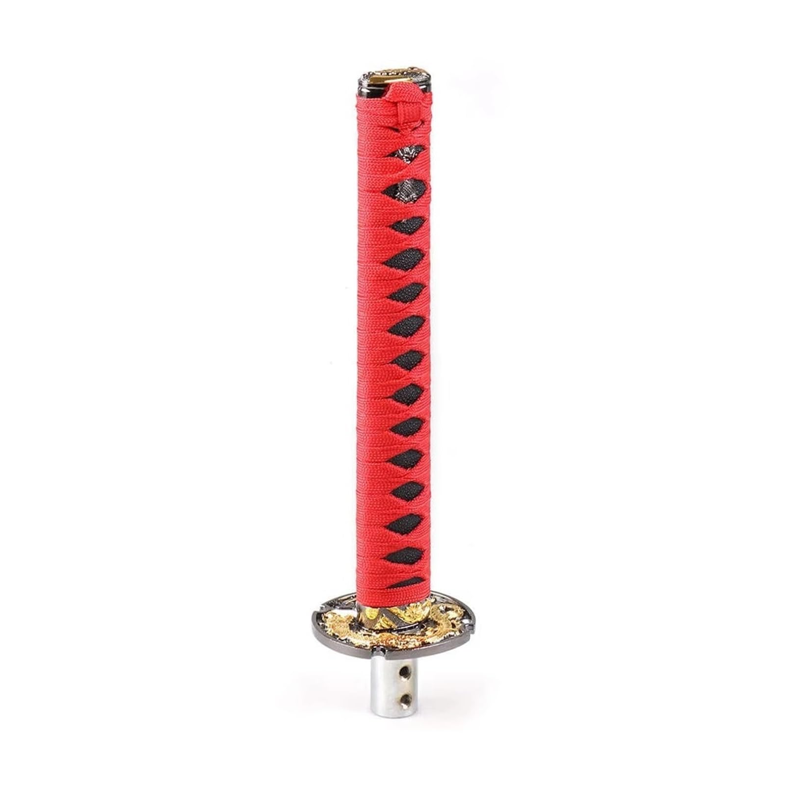 Schaltknauf Kurzer Samurai Schwert Schaltknauf Im JDM Stil 260 Mm Metallbeschwerter Sport Katana Schaltknauf Schaltknäufe(Red with Black) von WPHLYZ