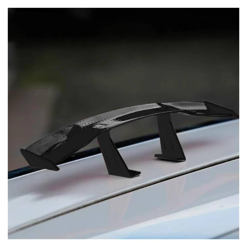 Spoiler Flügel Auto Universal Für Mini Spoiler Heckflügel Carbon Look Für Mini Modifizierte Heckflügel Modell Auto Styling Dekoration Auto Zubehör Spoiler Wing(Small Black) von WPHLYZ