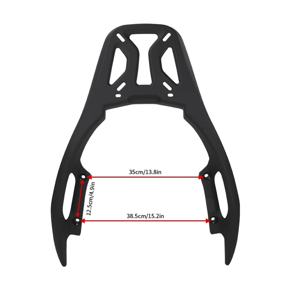 WPIGRBMD Gepäckträger hinten Motorrad-Reitstock Aus Aluminiumlegierung Im Druckgussverfahren Für h&ond&a NSS350, Halterung Für Topbox Hinten, Regalhalter Für Gepäckträger von WPIGRBMD