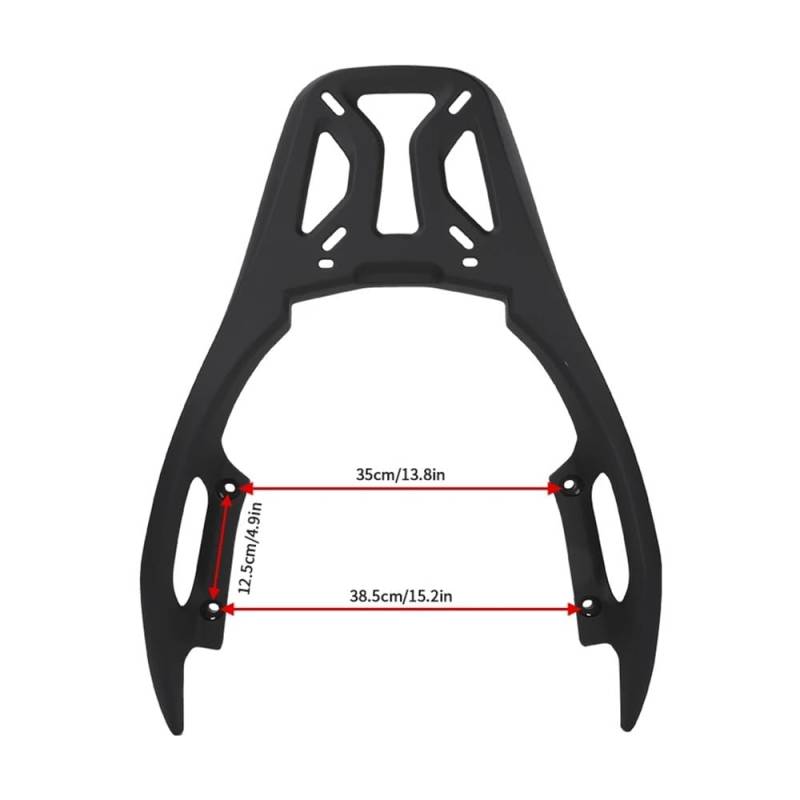 WPIGRBMD Gepäckträger hinten Motorrad-Reitstock Aus Aluminiumlegierung Im Druckgussverfahren Für h&ond&a NSS350, Halterung Für Topbox Hinten, Regalhalter Für Gepäckträger von WPIGRBMD