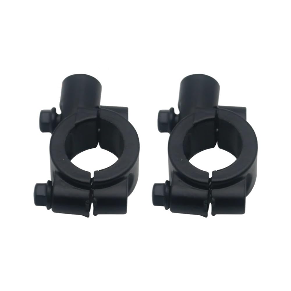 WPIGRBMD Motorrad-Lenkererhöhung 2 Stück 22 Mm Lenker 10 Mm 8 Mm Gewinde Universal Motorrad Spiegelhalterung Klemme Rückspiegel Halter Adapter Schwarz Klemmbasis von WPIGRBMD