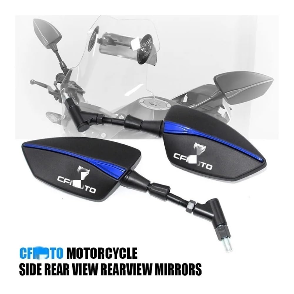 WPIGRBMD Motorrad Spiegel Für CFMOTO 800MT 650MT 700CLX 150 250 NK 300 400 650 NK 400NK 400GT CF500 CF650 Motorrad Seite Rückansicht Rückspiegel von WPIGRBMD