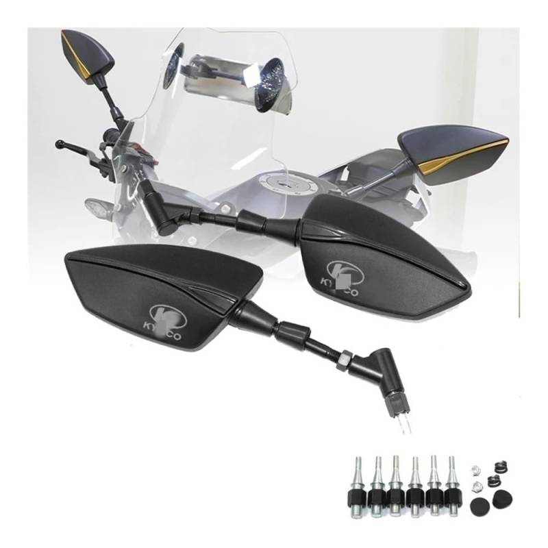 WPIGRBMD Motorrad Spiegel Für KYMCO Xciting 250 300 400 AK550 CT250 CT300 INNENSTADT Motorrad Rückspiegel CNC Aluminium Ansicht Seitenspiegel von WPIGRBMD