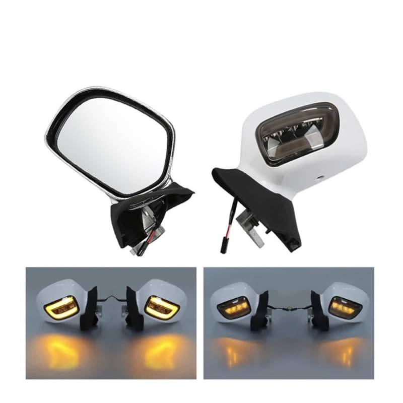 WPIGRBMD Motorrad Spiegel Motorrad Seite Rückansicht Spiegel Blinker Für H&ond&a Goldwing GL1800 2001-2017 Motorrad Holographische Rückspiegel von WPIGRBMD