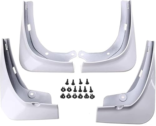 4 stück Kotflügel Radabdeckung für Tesla Modèle 3 2016-2020, Spritzschutz, TÜV-geprüft, Allwetter Schutzbleche ABS-Kunststoff, Einfache Montage (Schwarz) von WQFWSD