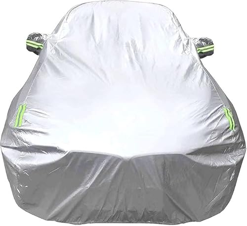 Autoschutzabdeckung Allwettertauglich für Opel Adam Hatchback 2012-2019, Wasserdicht, UV-Schutz mit Reflektorstreifen, Hagel-und Kratzfest aus Polyester, Wintertauglicher Schneeschutz,B von WQFWSD