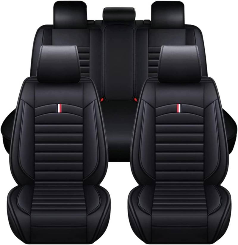 WQIUTT Auto Sitzbezügesets 5 Sitzer für Audi TT RS Roadster 8J 2010-2014,Sitzauflagen Set Sitzbezüge Kompletter Satz rutschfest Dauerhafter Sitzschoner Auflagen Zubehör,Black-Standard_Set von WQIUTT