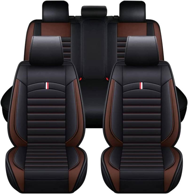 WQIUTT Auto Sitzbezügesets 5 Sitzer für Mitsubishi Pajero Sport Pajero Xpander Eclipse Cross,Sitzauflagen Set Sitzbezüge Kompletter Satz rutschfest Dauerhafter Sitzschoner Auflagen Zubehör von WQIUTT