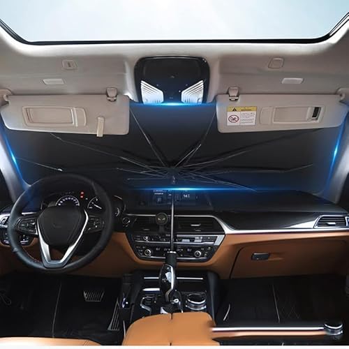 Sonnenschutz Auto Frontscheibe, für Smart Fortwo III Cabrio (A453) 2014-2019 Innen Sonnenblende Auto Frontscheibe UV-Schutz & Hitzeblock von WQQRSFD
