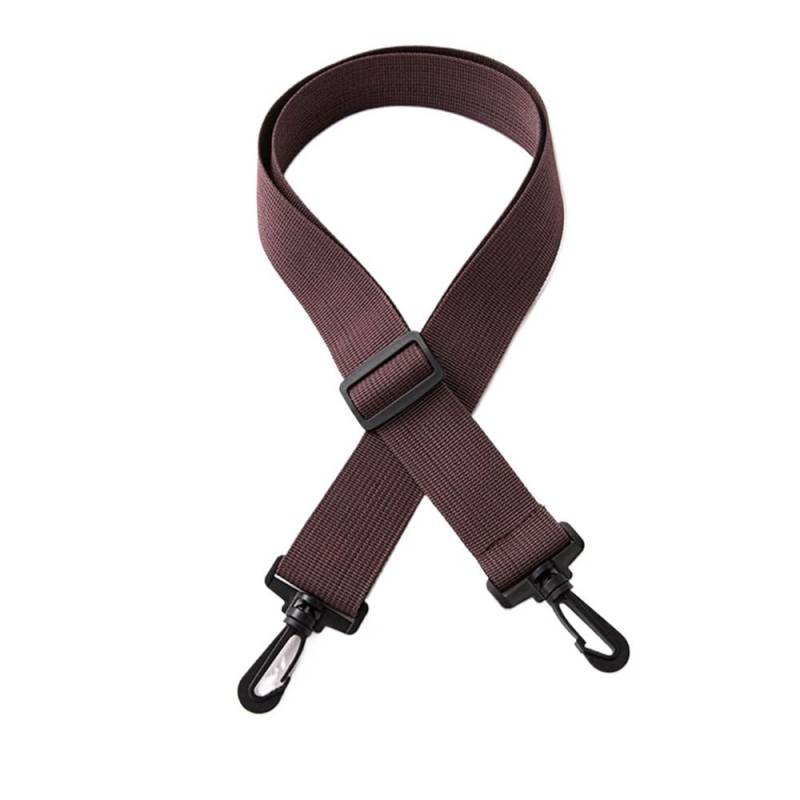 Geldbörsenriemen-Ersatz-Crossbody Verstellbarer Nylon-Ersatz-Taschengriffgurt, 2,5 cm breit, einfarbiger Schultertaschengürtel for Flaschentaschen für Umhängetaschen(Coffee Color) von WQQYU6HKF