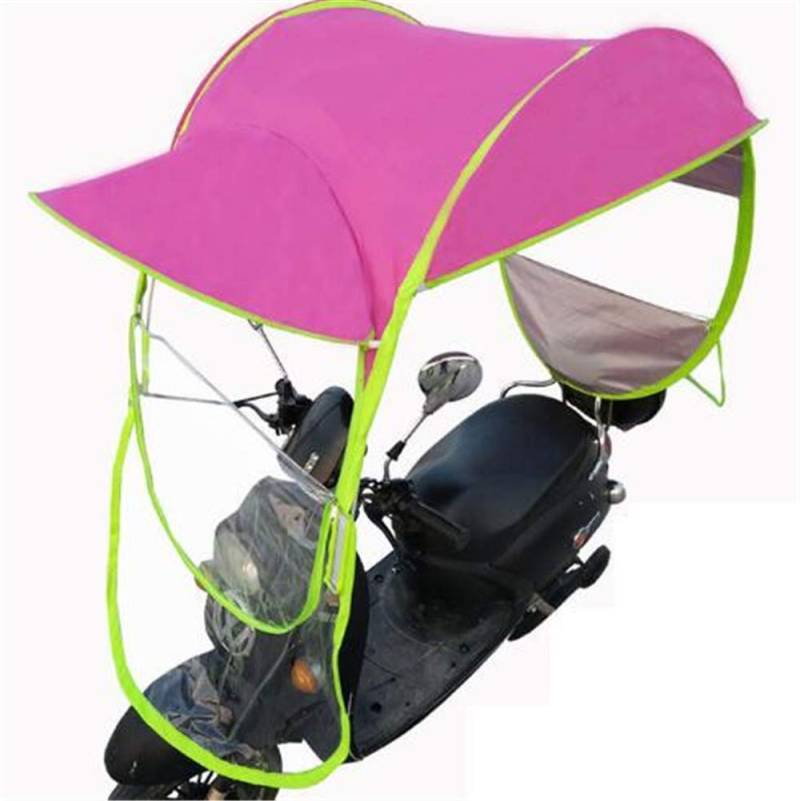 Regenschutz, Auto-Motorroller-Regenschirm, Mobilitäts-Sonnenschutz, wasserdichter Regenschirm, Fahrrad-Sonnenschutz, Regenschutz, wasserdichter Regenschirm, Blau (Pink) (Pink) von WQZStar