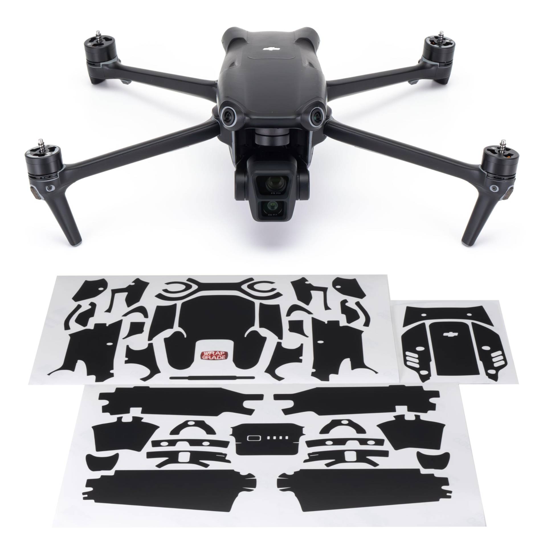 WRAPGRADE Skin Kompatibel mit DJI Air 3 (Stealth Black) von WRAPGRADE