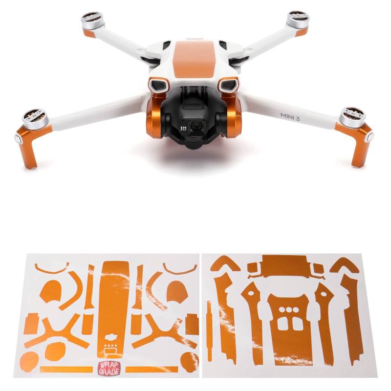 WRAPGRADE Skin Kompatibel mit DJI Mini 3 | Accent Color (Butterfly Copper) von WRAPGRADE