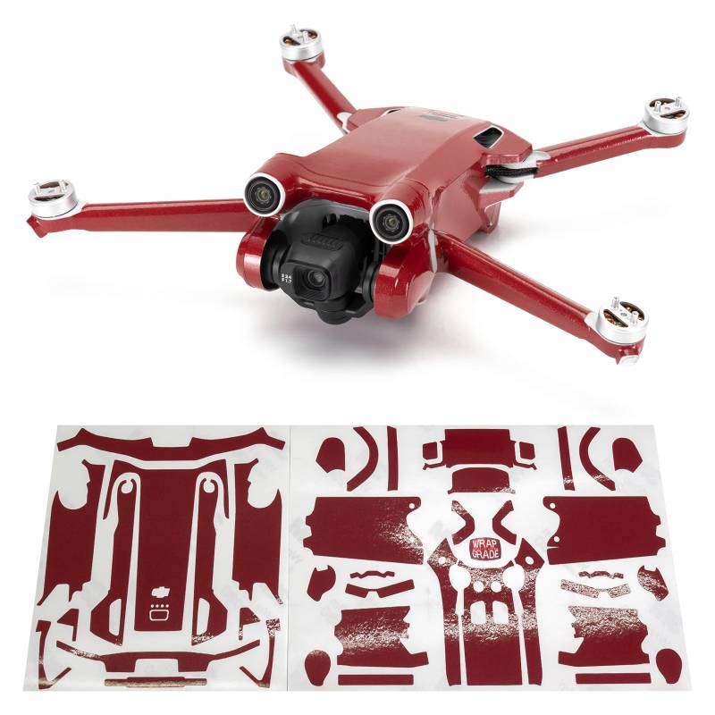 WRAPGRADE Skin Kompatibel mit DJI Mini 3 Pro (Japan RED) von WRAPGRADE