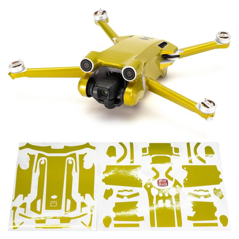 WRAPGRADE Skin Kompatibel mit DJI Mini 3 Pro (LIMONCINO Yellow) von WRAPGRADE