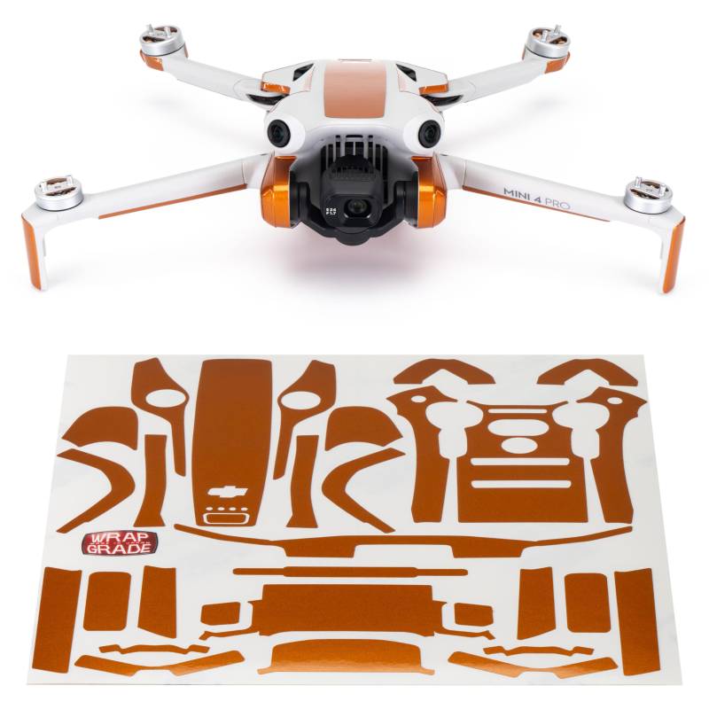 WRAPGRADE Skin Kompatibel mit DJI Mini 4 Pro | Accent Color (Butterfly Copper) von WRAPGRADE