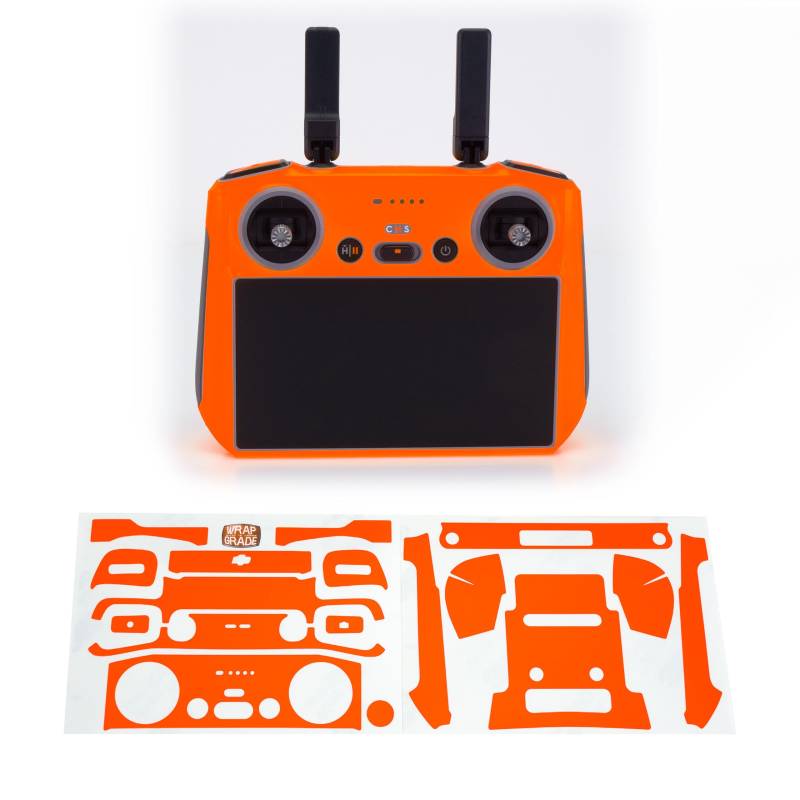 WRAPGRADE Skin Kompatibel mit DJI RC 2 (NEON ORANGE) von WRAPGRADE