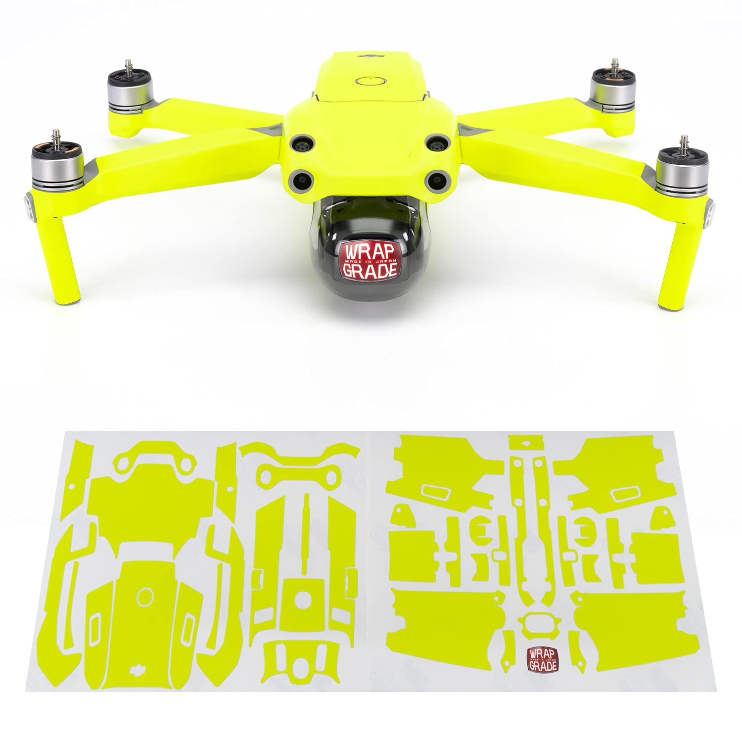 Wrapgrade Main Unit Skin kompatibel mit DJI Air 2S (NEON YELLOW) von WRAPGRADE