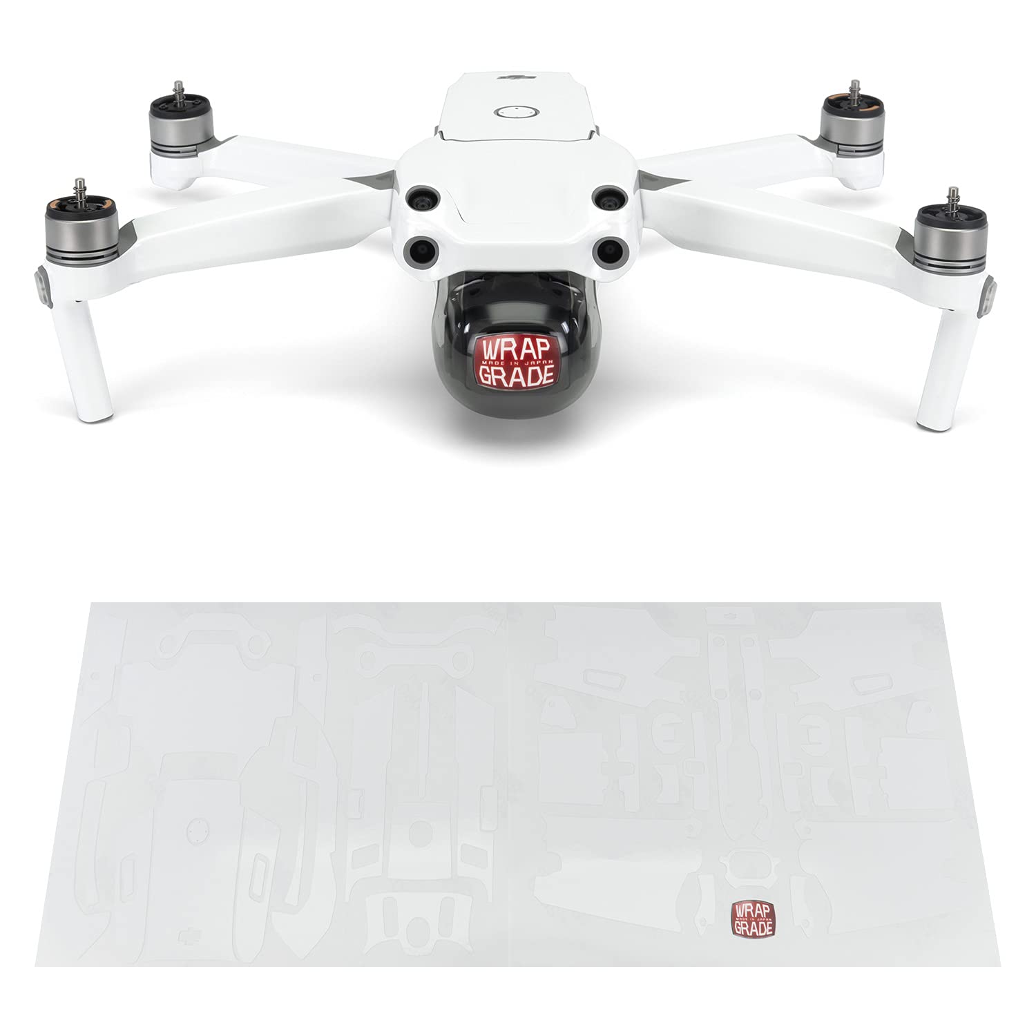 Wrapgrade Main Unit Skin kompatibel mit DJI Air 2S (Racing White) von WRAPGRADE