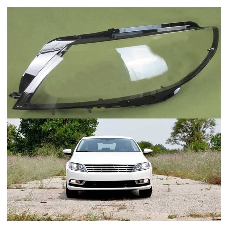 Auto Shell Scheinwerferabdeckung Ersatz Scheinwerferabdeckung Transparente Lampenschirm-Scheinwerfermaske Für VW Für Passat CC 2013 2014 2015 2016 2017 Lichtscheibe Scheinwerfer Abdeckung von WRDD