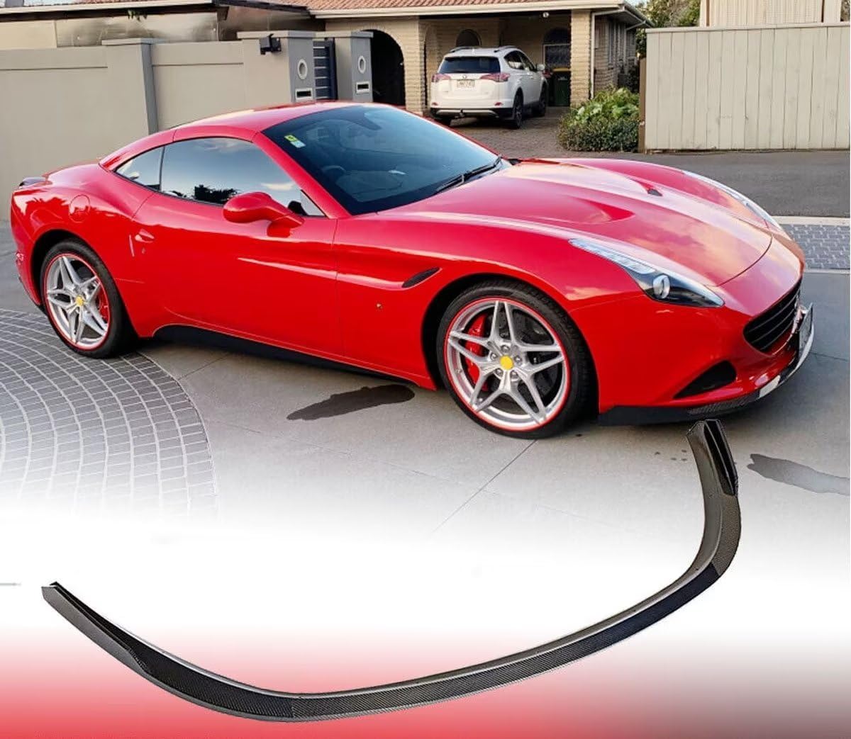 Für Ferrari California T Base Convertible 2015 2016 2017 2018 Auto Frontlippe Frontspoiler,Auto Frontschürze Lippenspoiler Karosserie Anbauteile von WRHOME