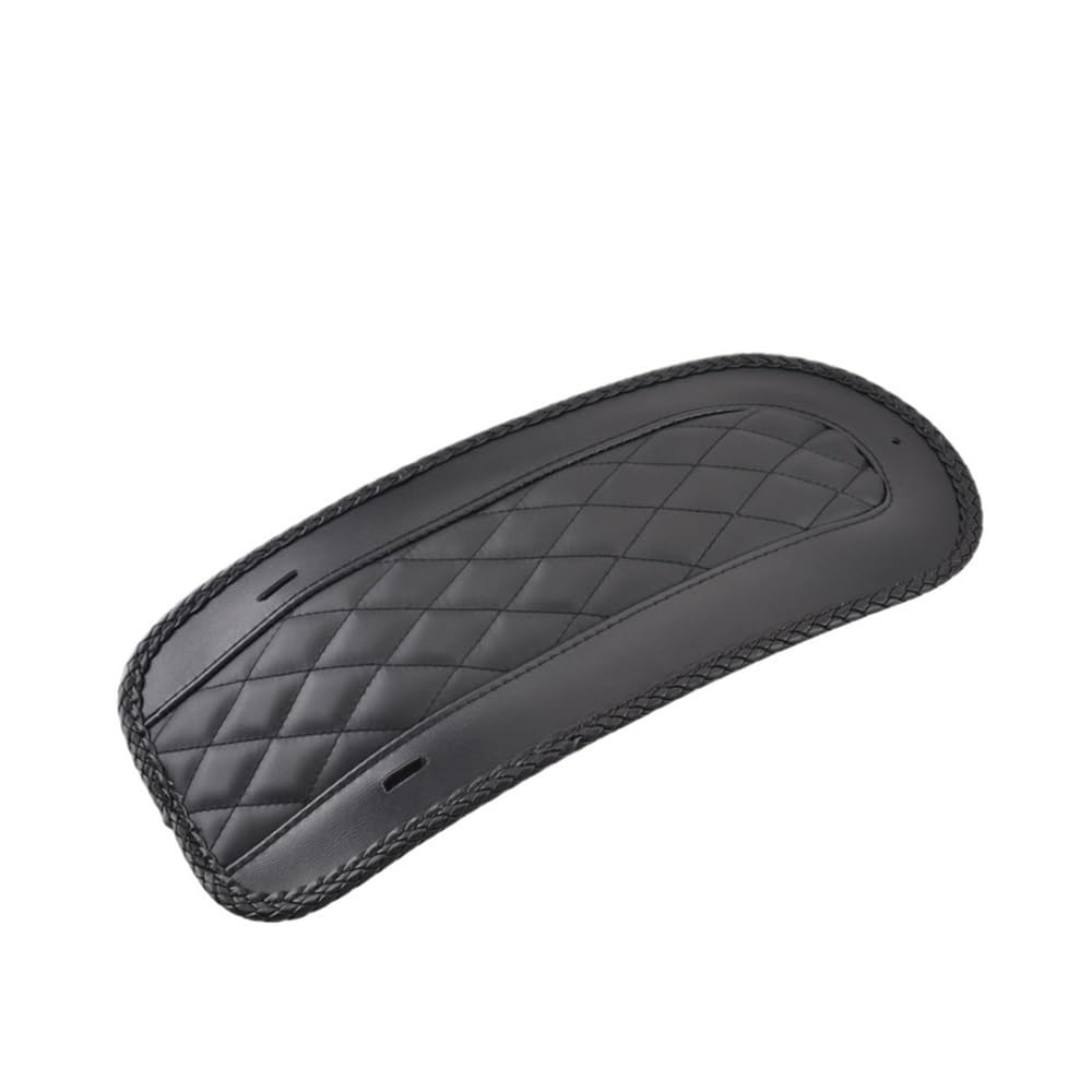 Atmungsaktive Mesh Pad Motorrad Schwarz Hinten Bib Sitzbezug Kissen Für Ha&rley Touring Electra Glide Road King FLHT FLTR FLHX CVO Ultra 08-18 von WRHUOBA