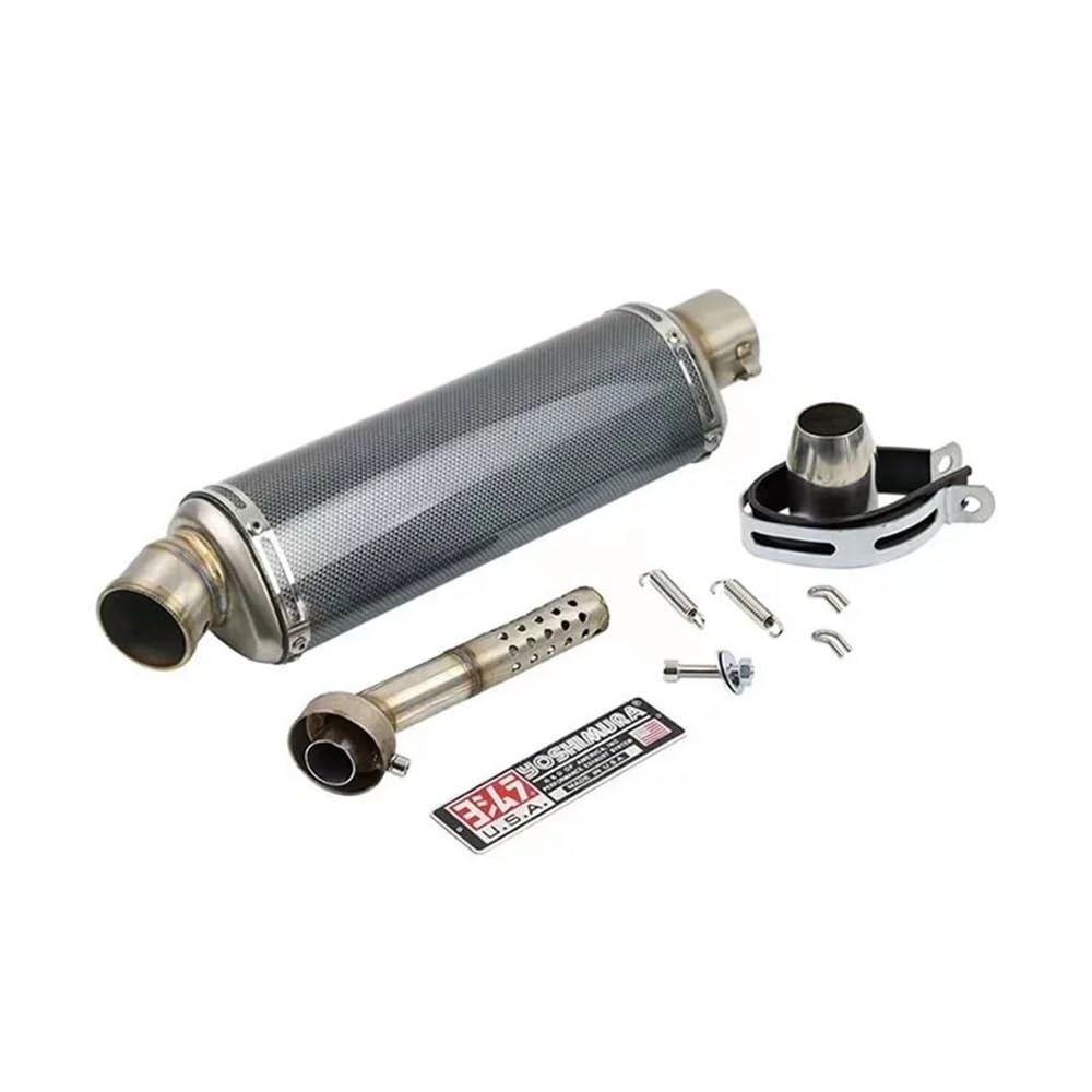 Auspuffrohr-Schalldämpfer 38-51MM Universal Motorrad Auspuff Rohr Flucht Für Yam&aha Für Kaw&asaki Motorrad Auspuffrohr Schalldämpfer Einsatz von WRHUOBA