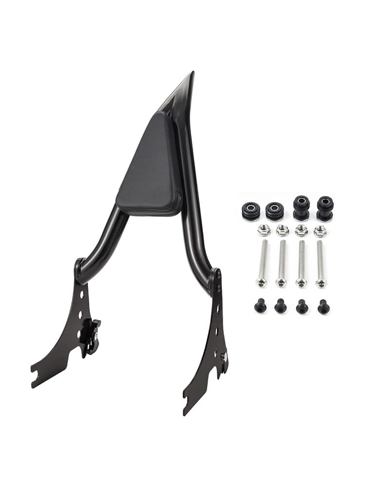 Gepäck Rack Rückenlehne Motorrad 16'' Abnehmbare Sissy Bar Hinten Passagier Rückenlehne Passagier Backreat Pad Für Ha&rley Für Sportster 2004-2021 von WRHUOBA