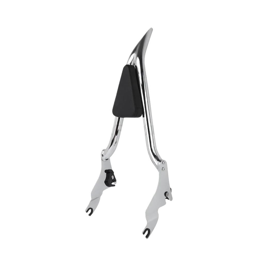 Gepäck Rack Rückenlehne Motorrad Chrom Abnehmbare Hinten Passagier Rückenlehne Sissy Bar Für Ha&rley Für Touring Für Street Für Glide 2009-2022 von WRHUOBA