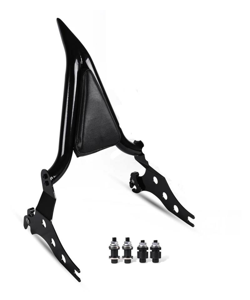 Gepäck Rack Rückenlehne Schwarze Sissy Bar Für Motorräder, Abnehmbares Beifahrer-Rückenpolster Für Ha&rley Für Fat Boy FLFBS 2018-2023 Für Breakout 2013-2023 von WRHUOBA