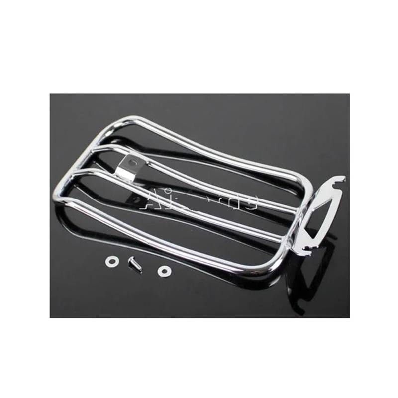 Rack Armlehne Gepäck Chrom-Motorrad-Gepäckträger Für Ha&rley Touring FLHT FLHR FLHX FLT 1997–2015 Electra Glide Road King Street Glide von WRHUOBA