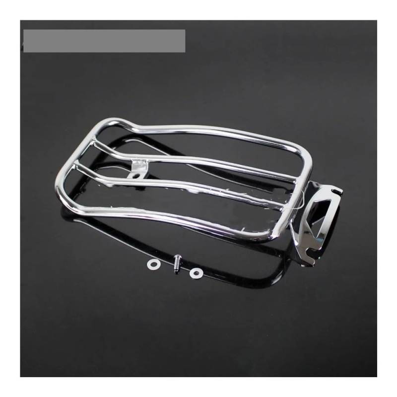 Rack Armlehne Gepäck Chrom-Solositz-Heckgepäckträger für Ha&rley Touring Road King Street Glide FLHT FLHR FLHX FLT 1997–2015. Gepäckträgerhalter von WRHUOBA