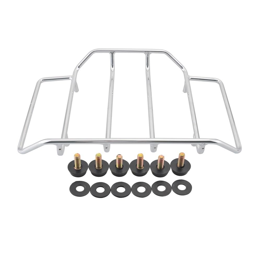 Rack Armlehne Gepäck Motorradzubehör Tour Pack Gepäckträger-Set Für Ha&rley Touring Road King Glide Chopped Razor Pak Trägerdeckel 1984–2019 von WRHUOBA