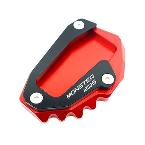 Seitenständer Fuß Für Du&Cati Monster 696 795 821 1200 1200S Motorrad CNC Aluminium Seitenständer Ständer Verlängerung Pad Stützplatte von WRHUOBA