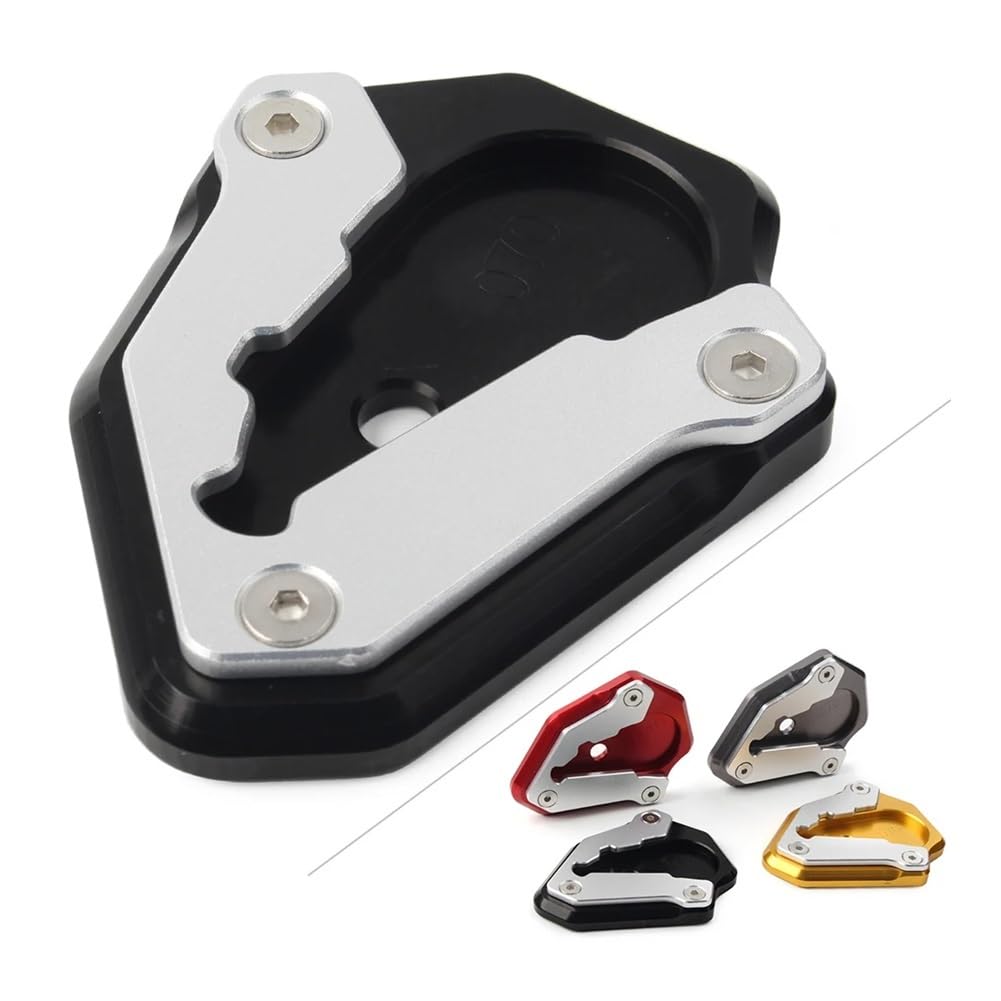 Seitenständer Fuß Motorrad Seitenständer Vergrößerungsplatte Kickstand Pad für Du&Cati 848 1098 1198 Aluminium Motorradteile von WRHUOBA