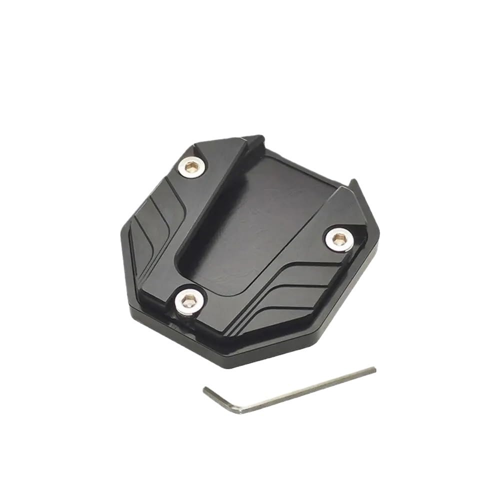 Seitenständer Fuß Universal Motorrad Kickstand Extender Fuß Seite Stehen Verlängerung Pad Unterstützung Platte Anti Skid Vergrößerte Basis Parkplatz Unterstützung Stan von WRHUOBA