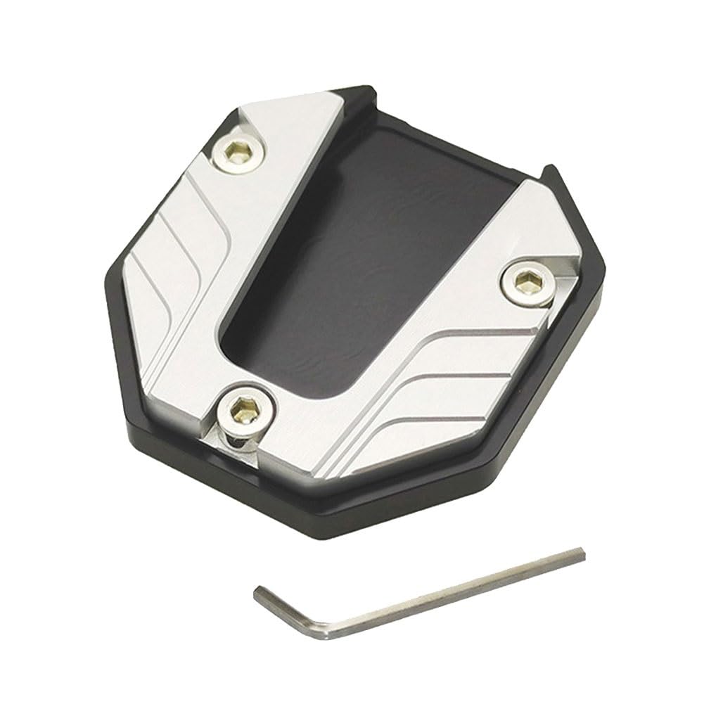 Seitenständer Fuß Universal Motorrad Kickstand Pad Plast Aluminiumlegierung Seitenständer Pad Unterstützung Für Weichen Boden, Gras, Heiße Pflastersteine, Garage von WRHUOBA