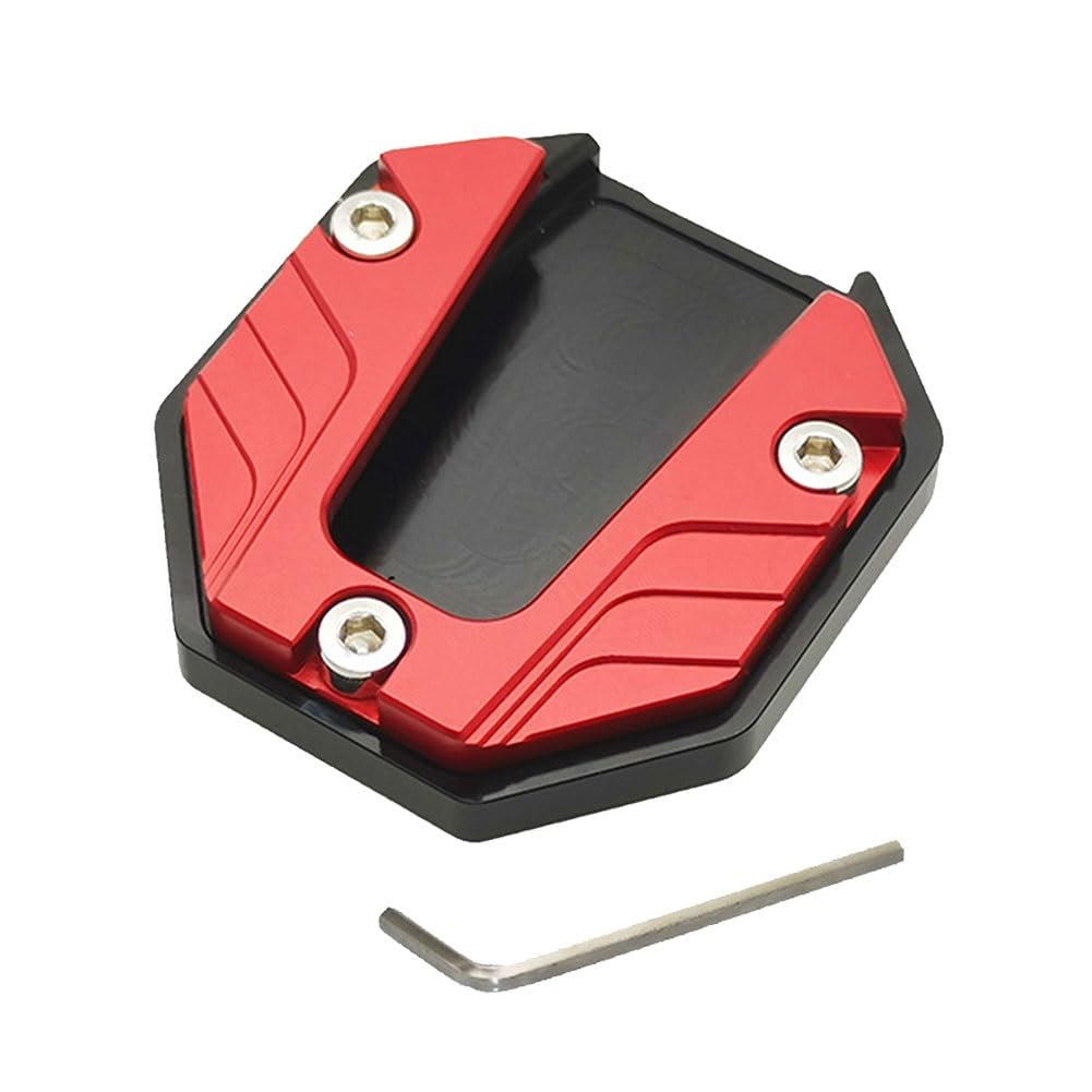 Seitenständer Fuß Universal Motorrad Kickstand Pad Plast Aluminiumlegierung Seitenständer Pad Unterstützung Für Weichen Boden, Gras, Heiße Pflastersteine, Garage von WRHUOBA