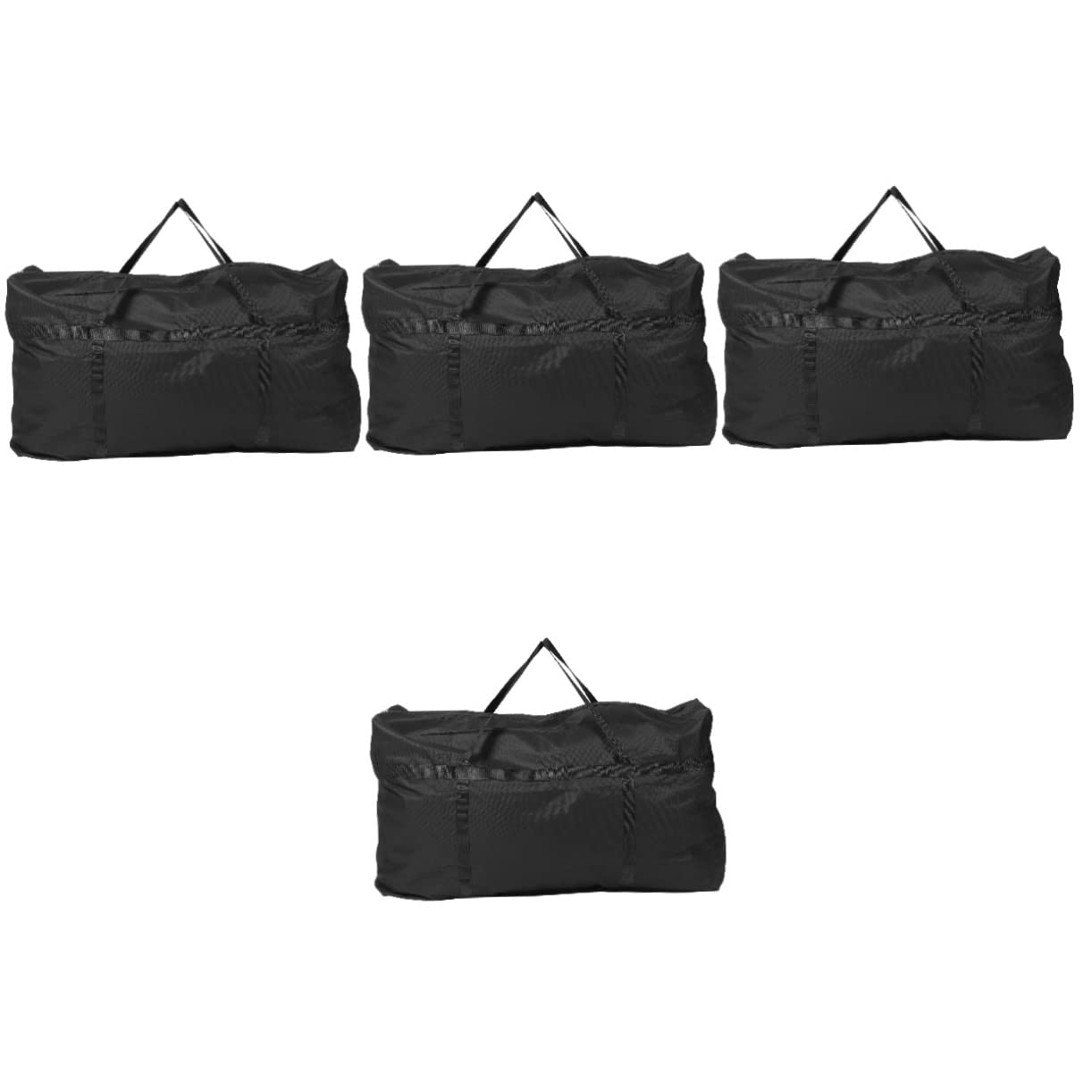 WRITWAA 4 Stück Packtaschen für den Umzug Verpackungsbeutel für Kleinigkeiten Hausversorgung schultüte bürotasche Zip Handtasche Kleider Reise gepäck Tasche Mehrzweck-Umzugstaschen Black von WRITWAA